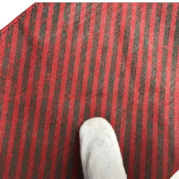 Gucci Rigate line cloth pouch W24 × H14 × 3 - Picture 10 of 11